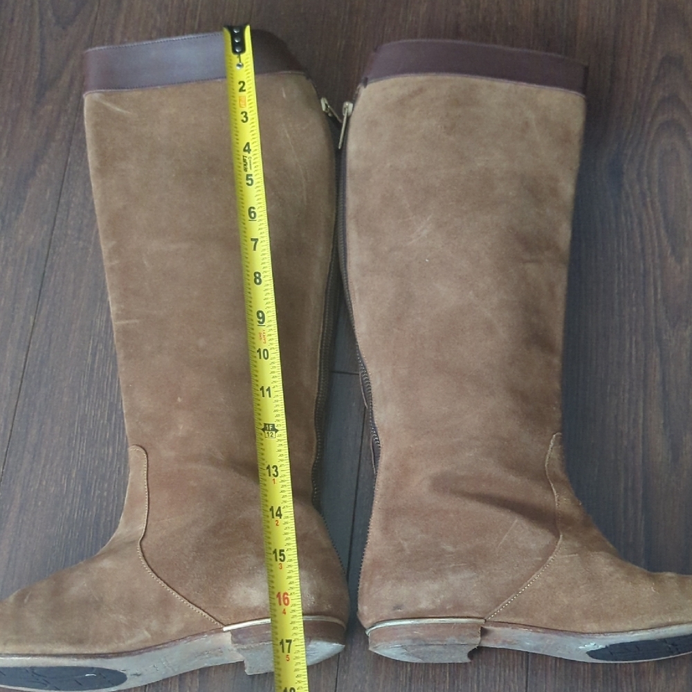 Caroline Herrera Suede Leather Riding Boots - Picture 10 of 16